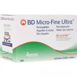 BD MICRO-FINE ULTRA Jehly do pera 0,23x4 mm, 100 ks