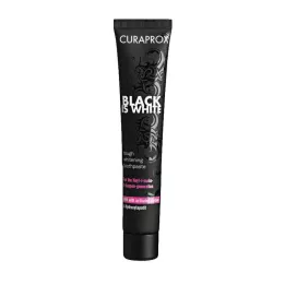 Zubní pasta Curaprox Black is White charcoal, 90 ml