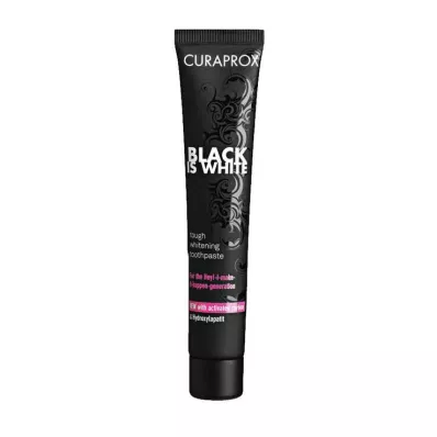 Zubní pasta Curaprox Black is White charcoal, 90 ml