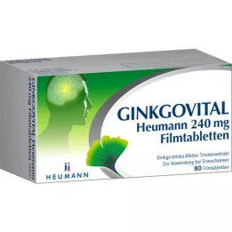GINKGOVITAL Heumann 240 mg potahované tablety, 80 ks
