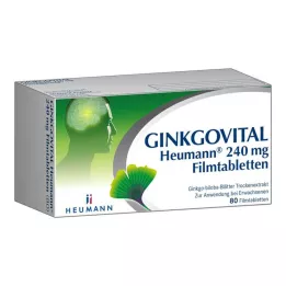 GINKGOVITAL Heumann 240 mg potahované tablety, 80 ks