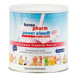 HANSEPHARM Power Protein plus Raspberry-Vanilla Plv., 750 g