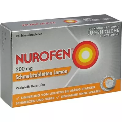 NUROFEN 200 mg citronové rozpustné tablety, 24 ks