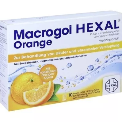 MACROGOL HEXAL Orange Plv.z.Her.e.Ls.z.Einn.Btl., 10 ks