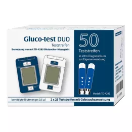 GLUCO TEST DUO Testovací proužky, 50 ks