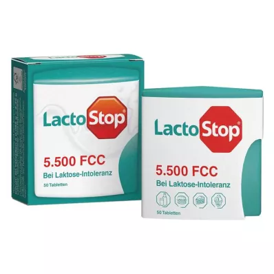 Lactostop 5 500 FCC tablet klikací dávkovač, 50 ks