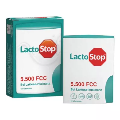 Lactostop 5 500 FCC tablet klikací dávkovač, 120 ks