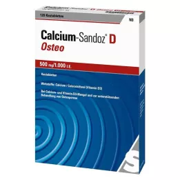 CALCIUM SANDOZ D Osteo 500 mg/1 000 I.U. Žvýkací tablety, 120 ks