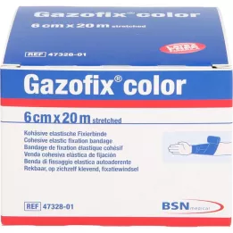 GAZOFIX barva Fixační obvaz soudržný 6 cmx20 m modrý, 1 ks