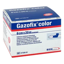 GAZOFIX barva Fixační obvaz soudržný 6 cmx20 m modrý, 1 ks