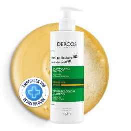 VICHY DERCOS Šampon proti lupům pro suchou pokožku hlavy, 390 ml