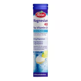 ABTEI Šumivé tablety Magnesium 400 Plus Vitamin C+E, 15 ks