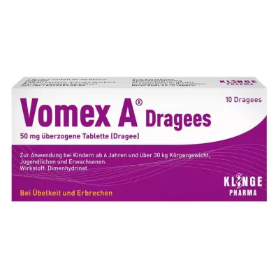 Vomex A® dražé 50 mg, 10 ks