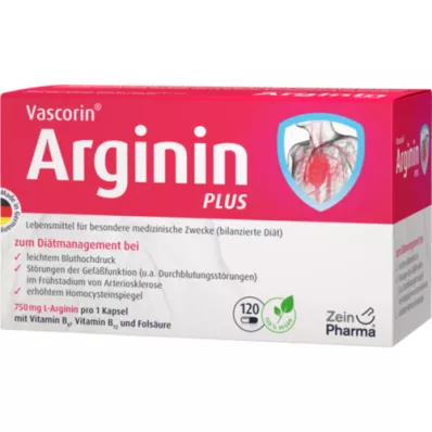 VASCORIN Arginin Plus kapsle, 120 kapslí