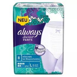 ALWAYS diskrétní inkontinenční kalhotky plus L, 8 ks