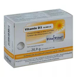 VITAMIN D3 10 000 I.U. kapsle, 50 ks