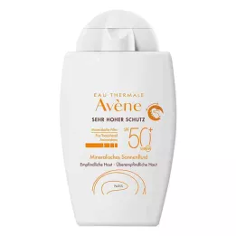 AVENE Minerální sluneční fluid SPF 50+ netónovaný, 40 ml