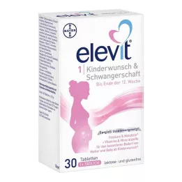 Elevit 1 Fertility &amp; Těhotenské tablety, 30 ks