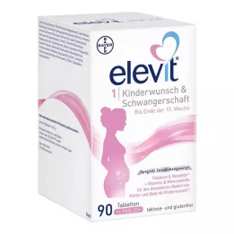 Elevit 1 Fertility &amp; Těhotenské tablety, 90 ks