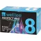 WELLION PROTECT PRO Bezpečnostní jehly 30 G 8 mm, 100 ks