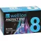 WELLION PROTECT PRO Bezpečnostní jehly 30 G 8 mm, 100 ks