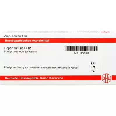 HEPAR SULFURIS D 12 ampulí, 8X1 ml