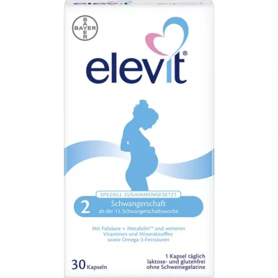 ELEVIT 2 těhotenské měkké kapsle, 30 ks