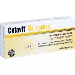 CEFAVIT D3 7 000 I.U. potahované tablety, 60 ks