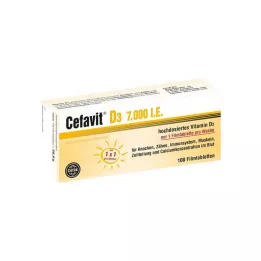 CEFAVIT D3 7 000 I.U. potahované tablety, 100 ks