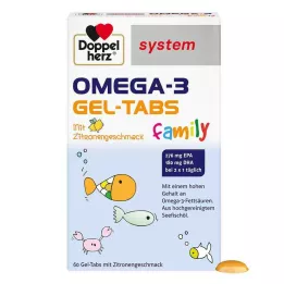 DOPPELHERZ Omega-3 gelové tablety rodinný systém, 60 ks
