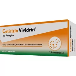 CETIRIZIN Vividrin 10 mg potahované tablety, 7 ks