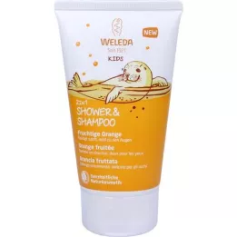 WELEDA Sprcha pro děti 2v1 &amp; Šampon Fruity Orange, 150 ml