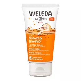 WELEDA Sprcha pro děti 2v1 &amp; Šampon Fruity Orange, 150 ml