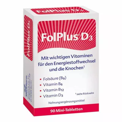 Tablety Folplus + D3, 90 ks