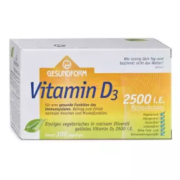 GESUNDFORM Vitamin D3 2 500 I.U. Vega-Caps, 100 ks