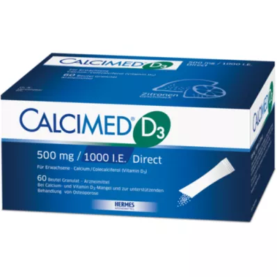 CALCIMED D3 500 mg/1000 I.U. Direct Granule, 60 ks