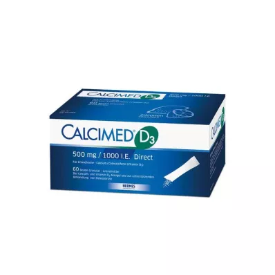 Calcimed D3 500 mg / 1000 IU přímé granule, 60 ks