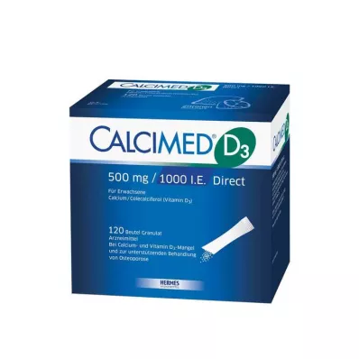 CALCIMED D3 500 mg/1000 I.U. Direct Granule, 120 ks