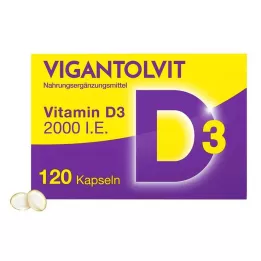 VIGANTOLVIT 2000 I.U. vitaminu D3 v měkkých kapslích, 120 ks