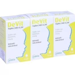 DEVIT Kapky 2400 I.U./ml Perorální kapky, 3x10 ml