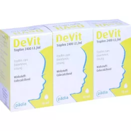 Devit drops 2400 IU / ml perorální kapky, 3X10 ml