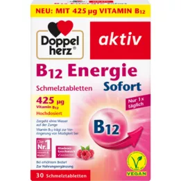 DOPPELHERZ B12 Energy instantní rozpustné tablety, 30 ks