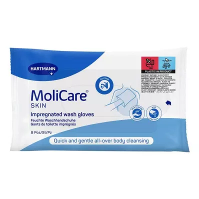 Molicare Rukavice na mytí kůže, 8 ks Molicare Rukavice na mytí kůže, 8 ks