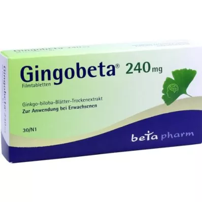 GINGOBETA 240 mg potahované tablety, 30 ks