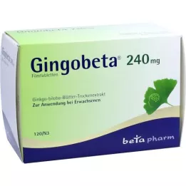 GINGOBETA 240 mg potahované tablety, 120 kusů