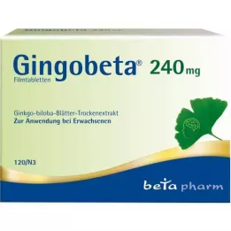 GINGOBETA 240 mg potahované tablety, 120 kusů