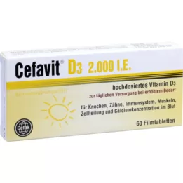 CEFAVIT D3 2 000 I.U. potahované tablety, 60 ks
