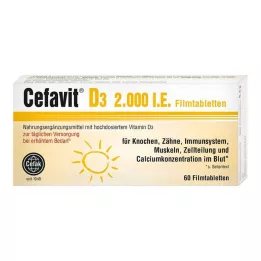 CEFAVIT D3 2 000 I.U. potahované tablety, 60 ks