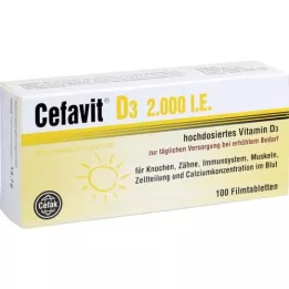 CEFAVIT D3 2 000 I.U. potahované tablety, 100 ks