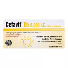 CEFAVIT D3 2 000 I.U. potahované tablety, 100 ks